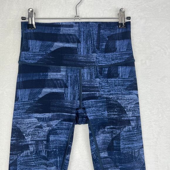 Lululemon Wunder Under Leggings 28in Sz 4  Transition Multi Midnight Navy‎ Blue - Picture 5 of 14